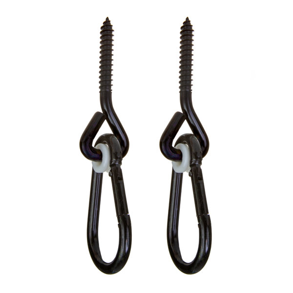 BarnShedPlay Black Threaded Snap Hook Swing Hangers Wayfair
